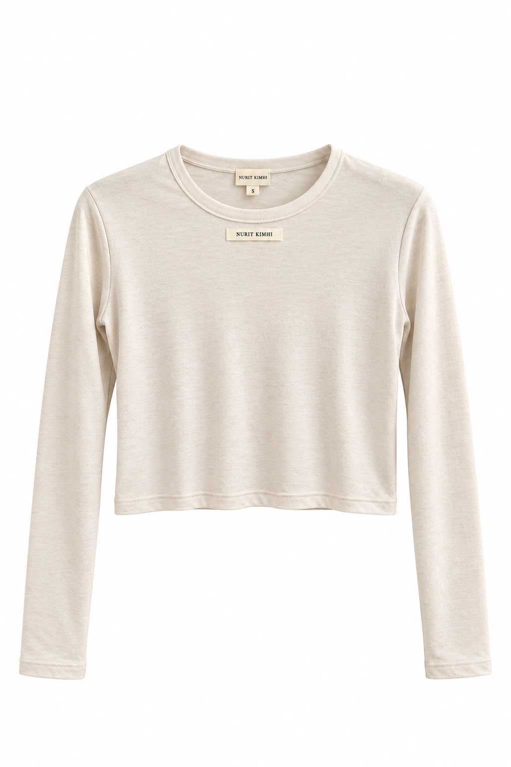 Tissue 02 - Cropped Shirt - אבן