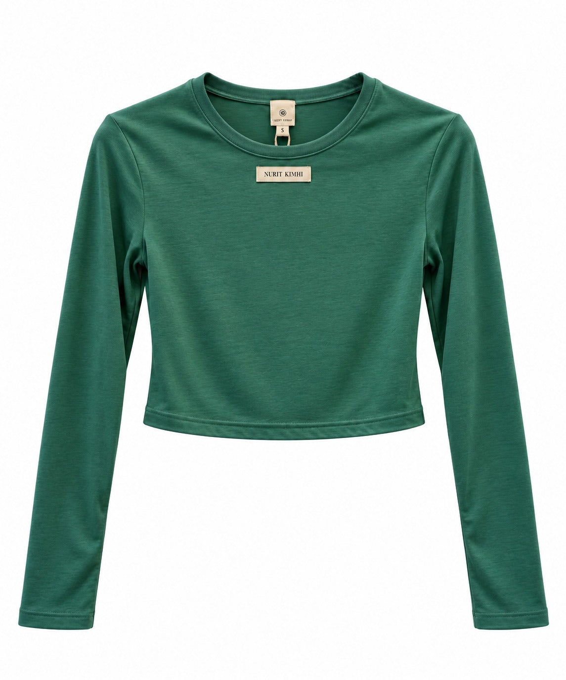 Tissue 02 - Cropped Shirt - ירוק