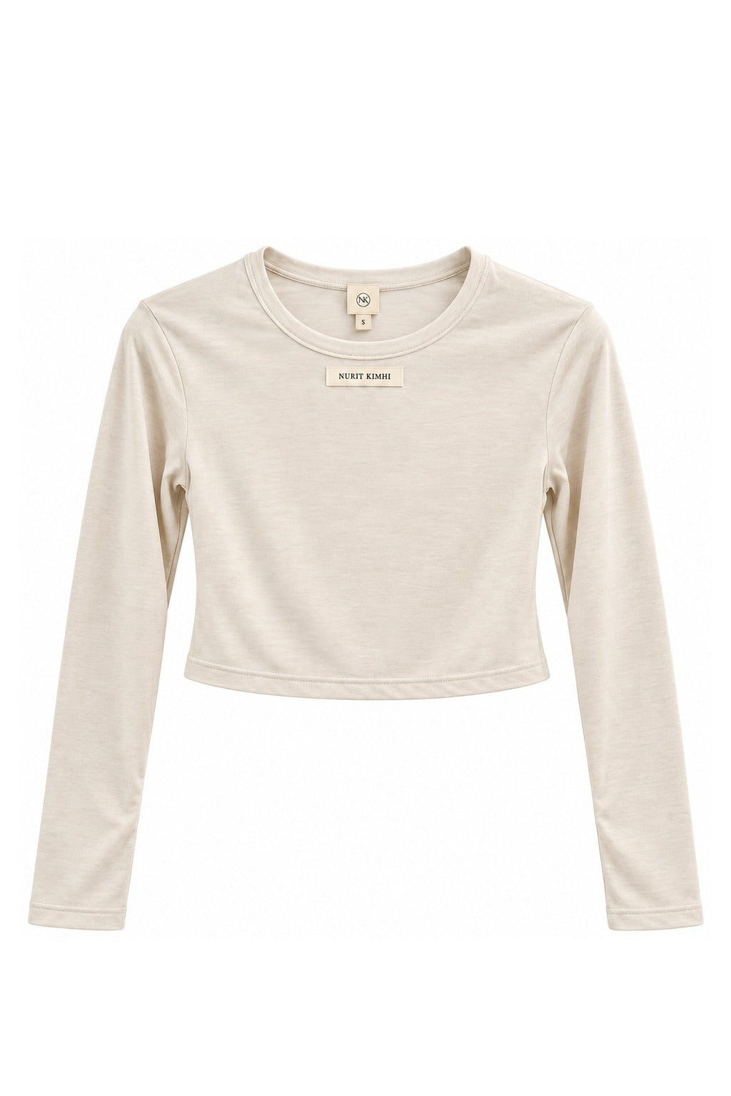 Tissue 02 - Cropped Shirt - אבן