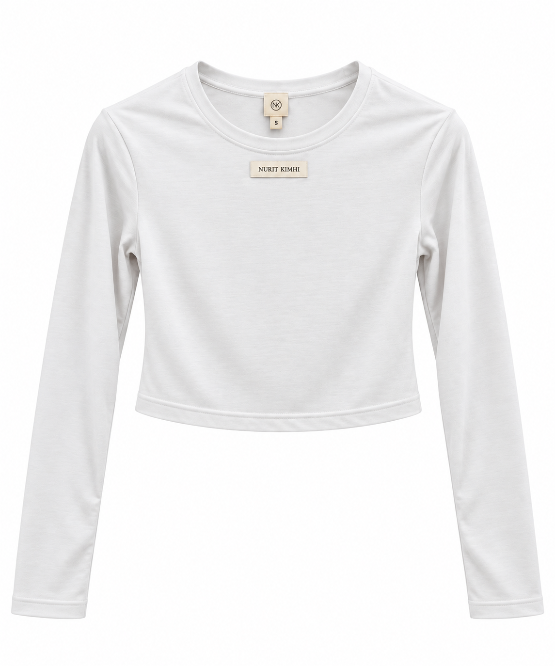 Tissue 02 - Cropped Shirt - לבן