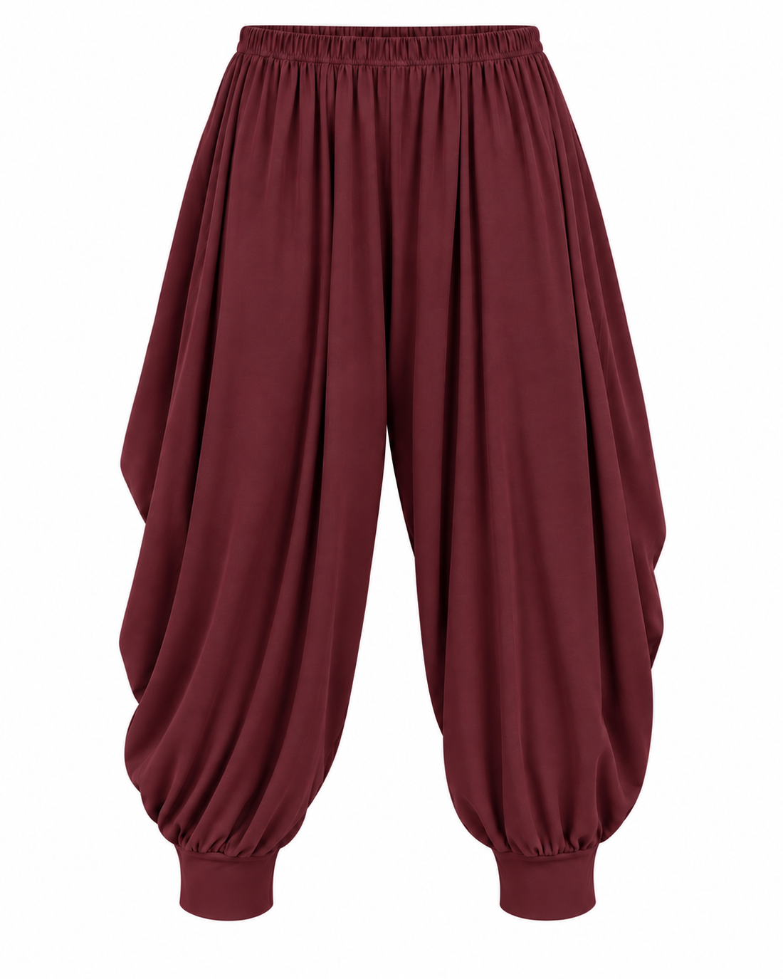 SOREN LONG BALLOON PANTS -בורדו