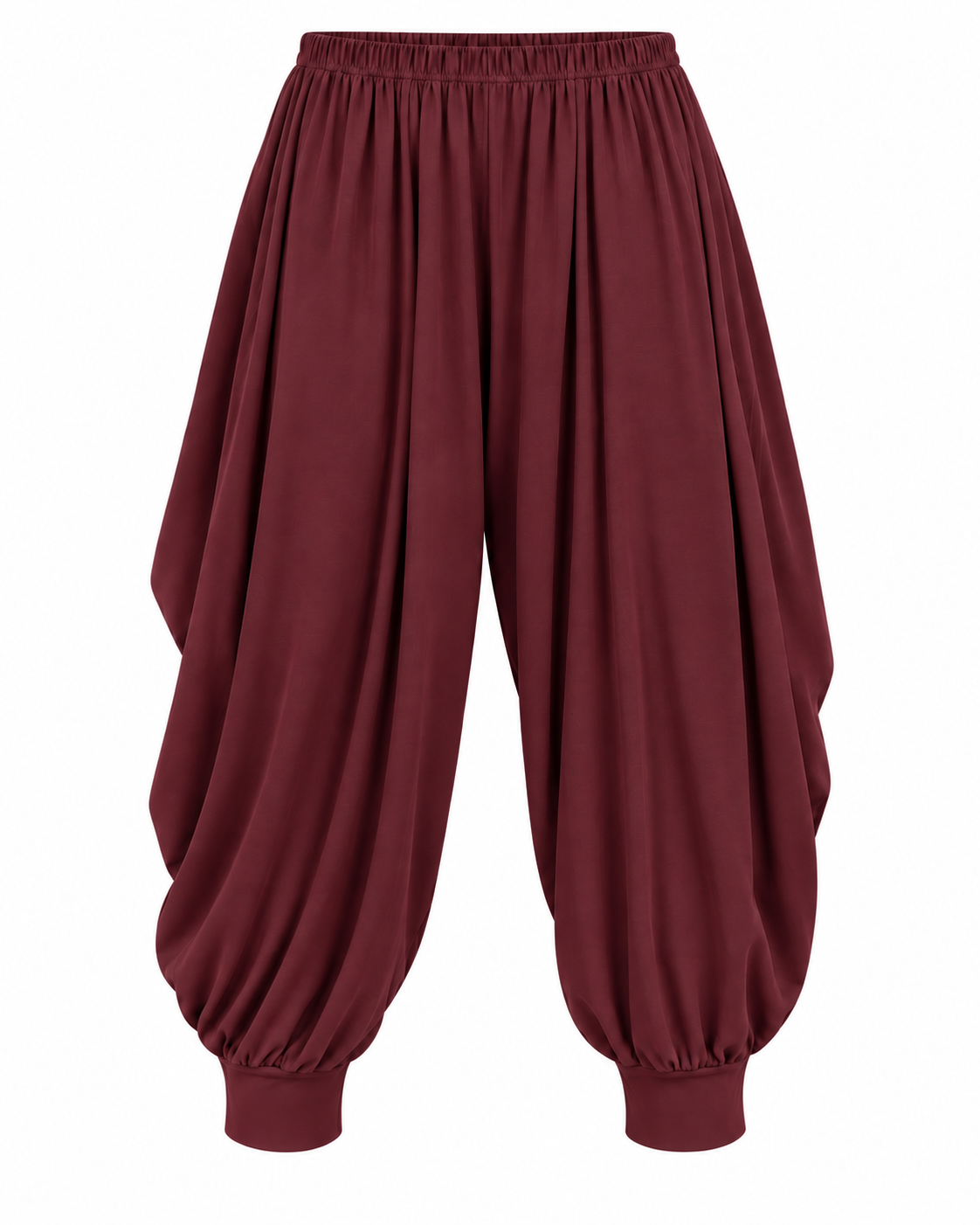 SOREN LONG BALLOON PANTS -בורדו