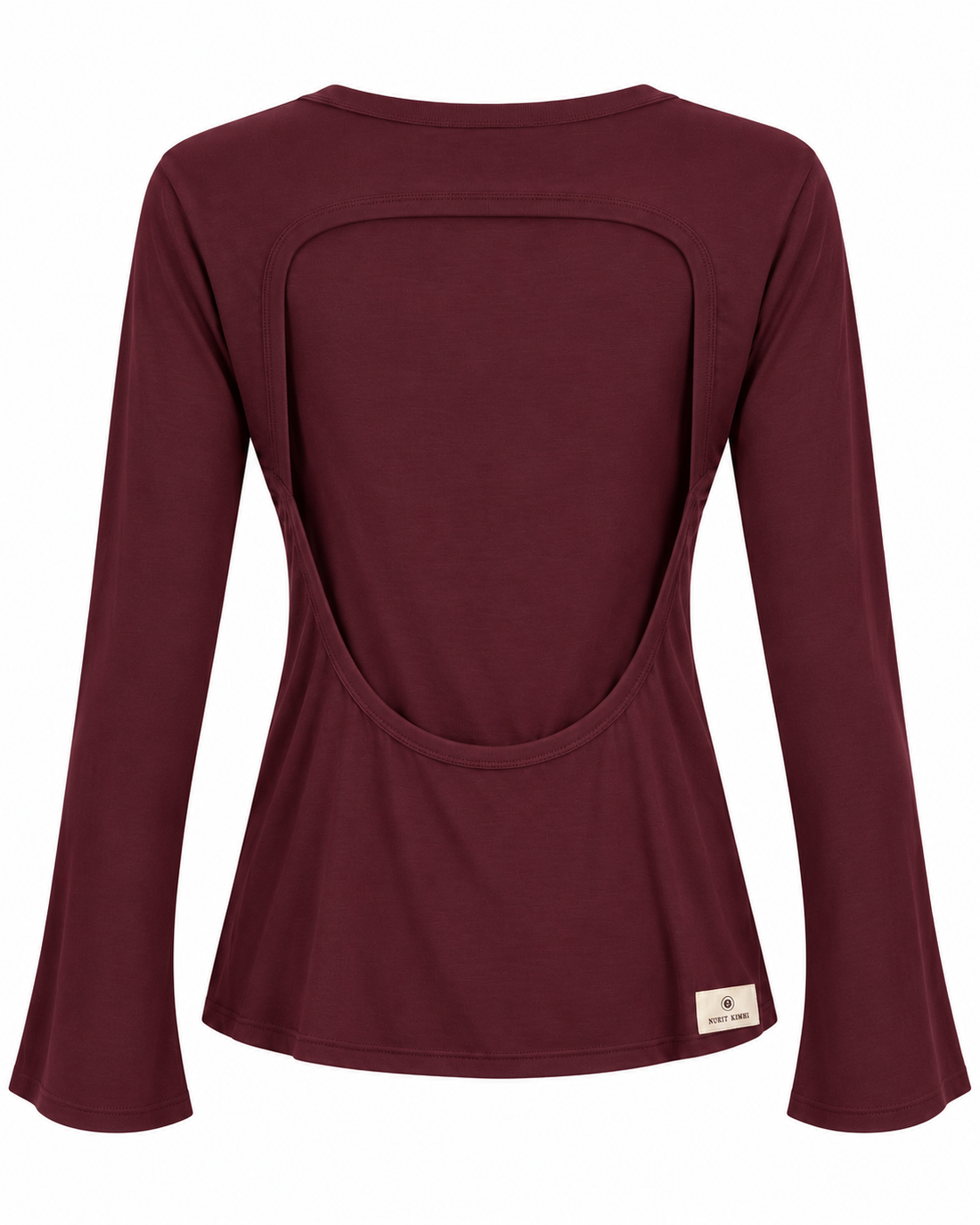 SOREN LONG OPEN BACK TOP - בורדו