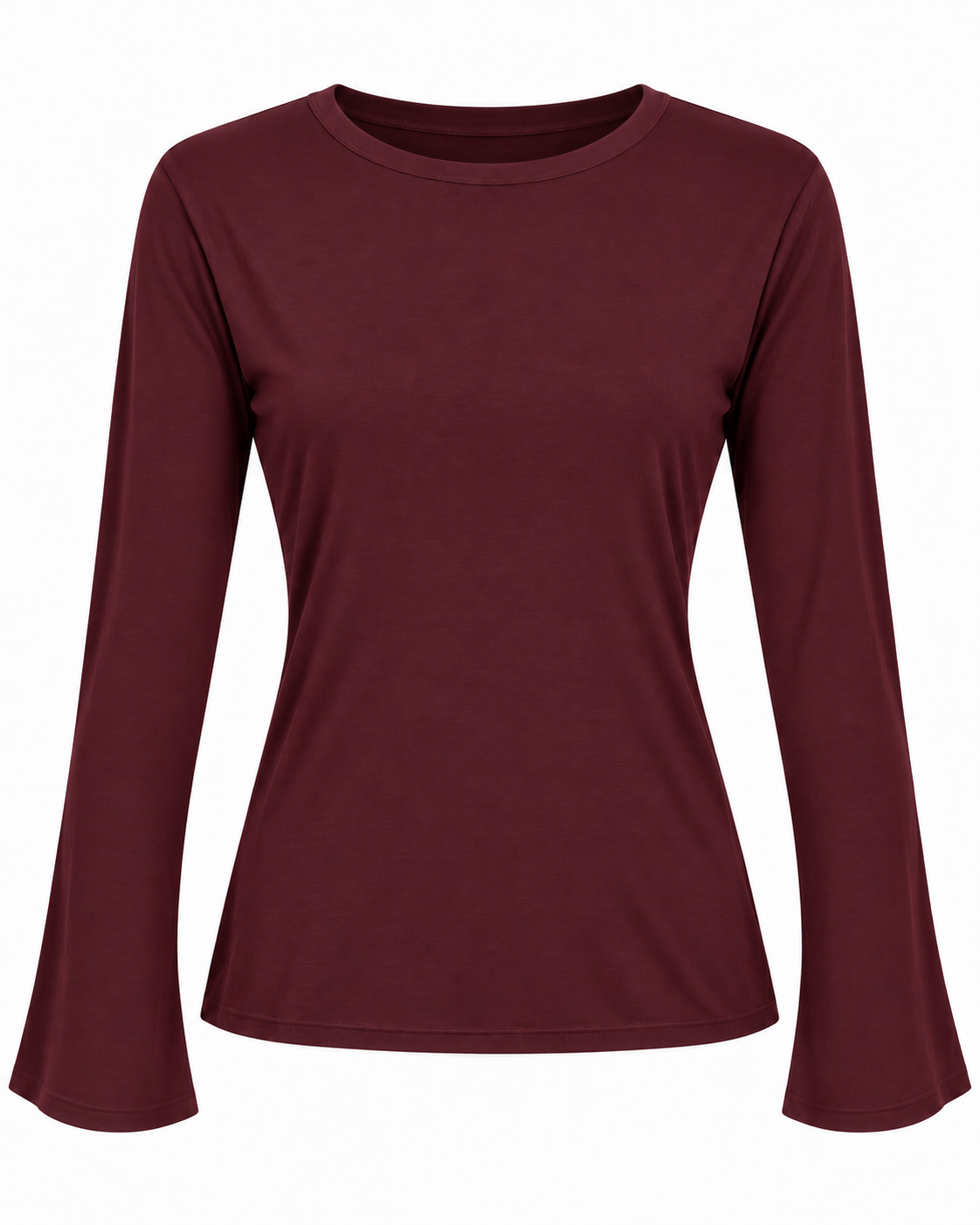 SOREN LONG OPEN BACK TOP - בורדו