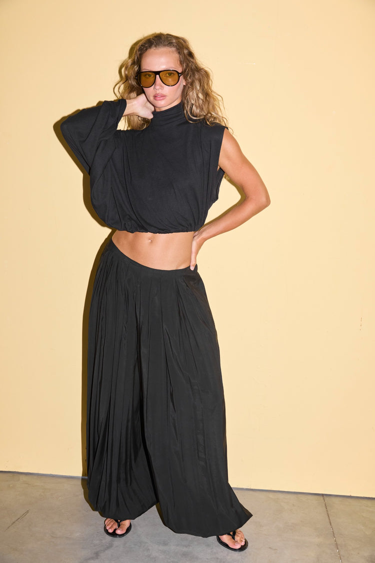 ELVIA PANTS - שחור
