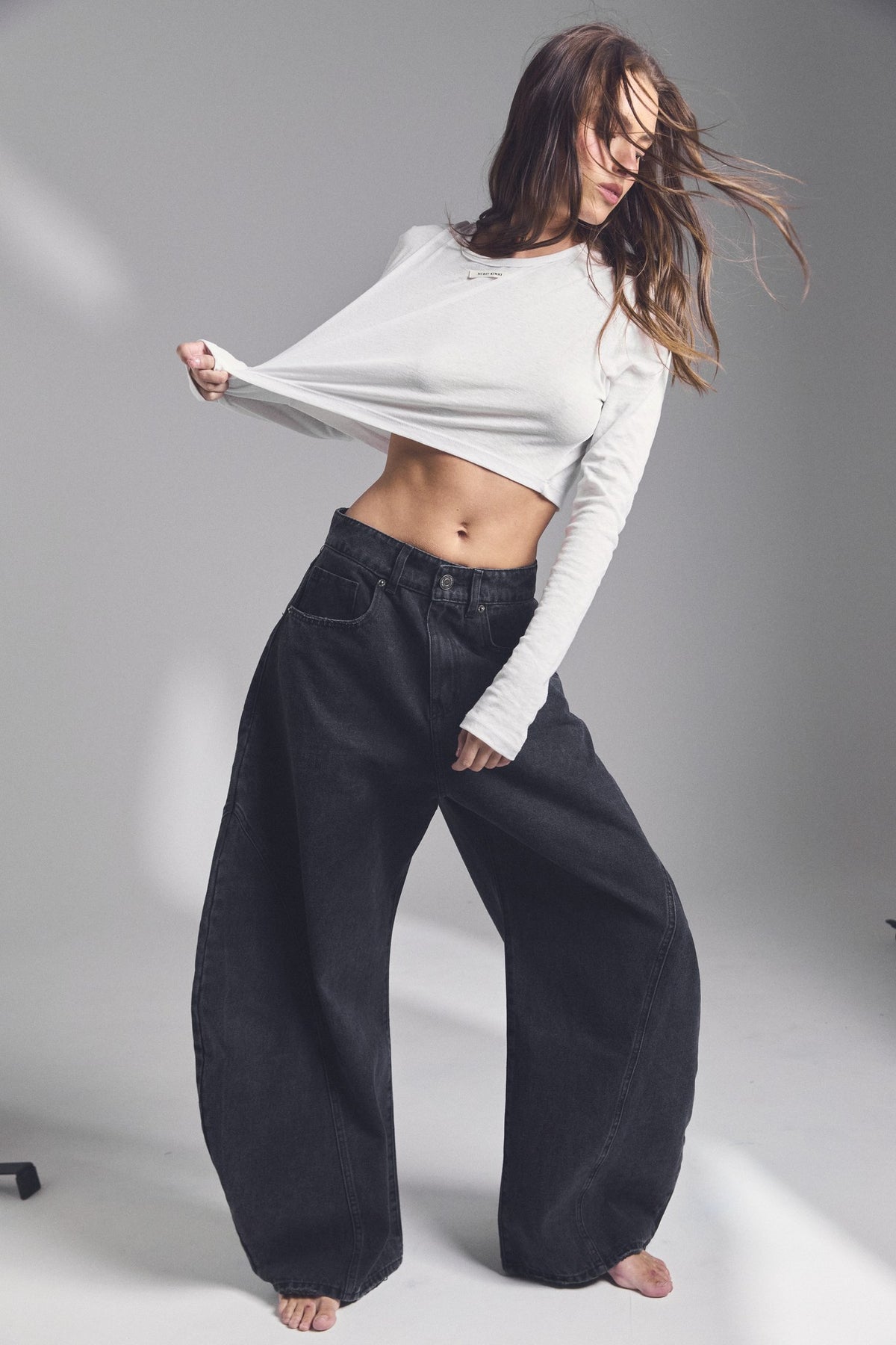 D16 - BAGGY DENIM - WASHED BLACK