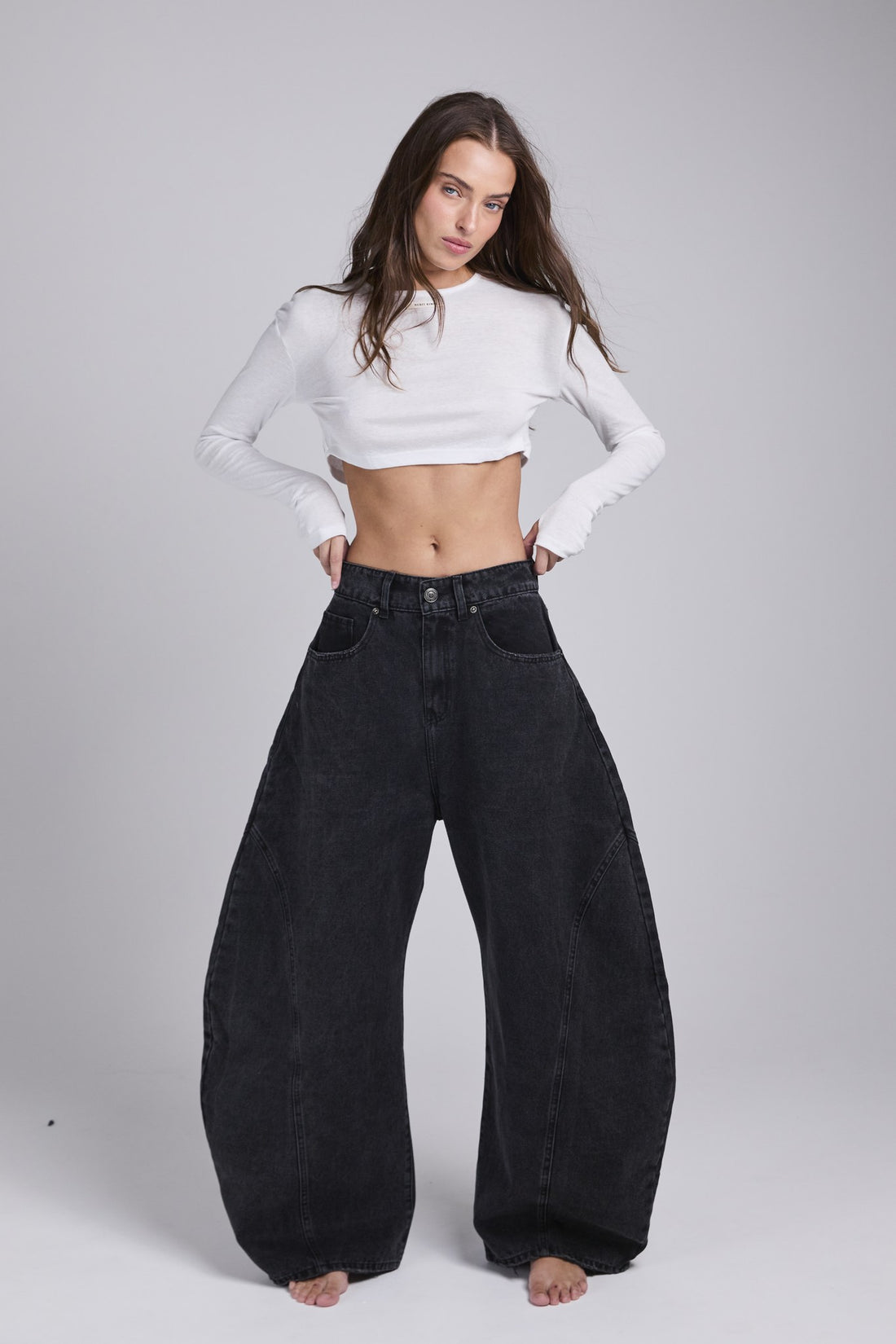 D16 - BAGGY DENIM - WASHED BLACK