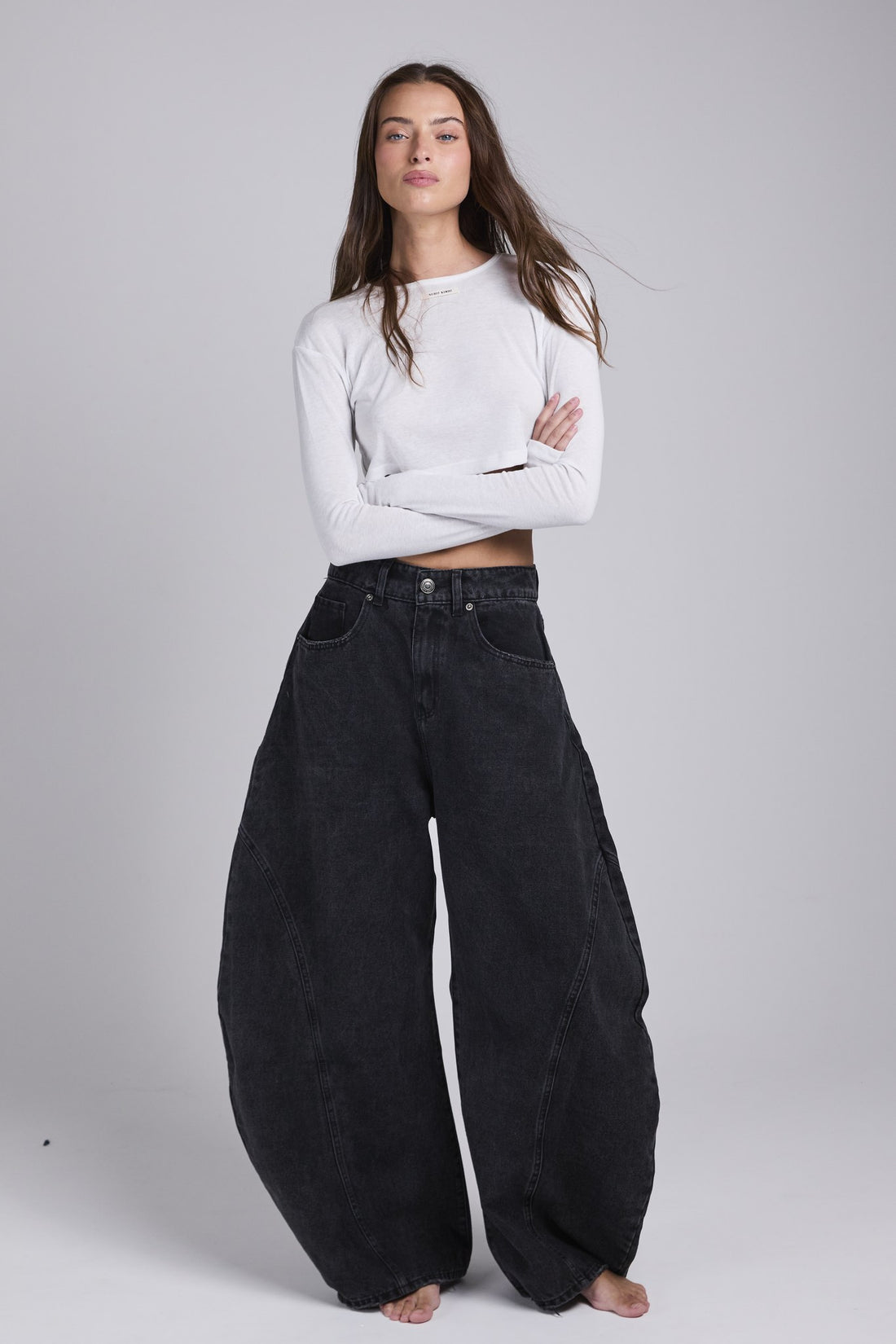 D16 - BAGGY DENIM - WASHED BLACK