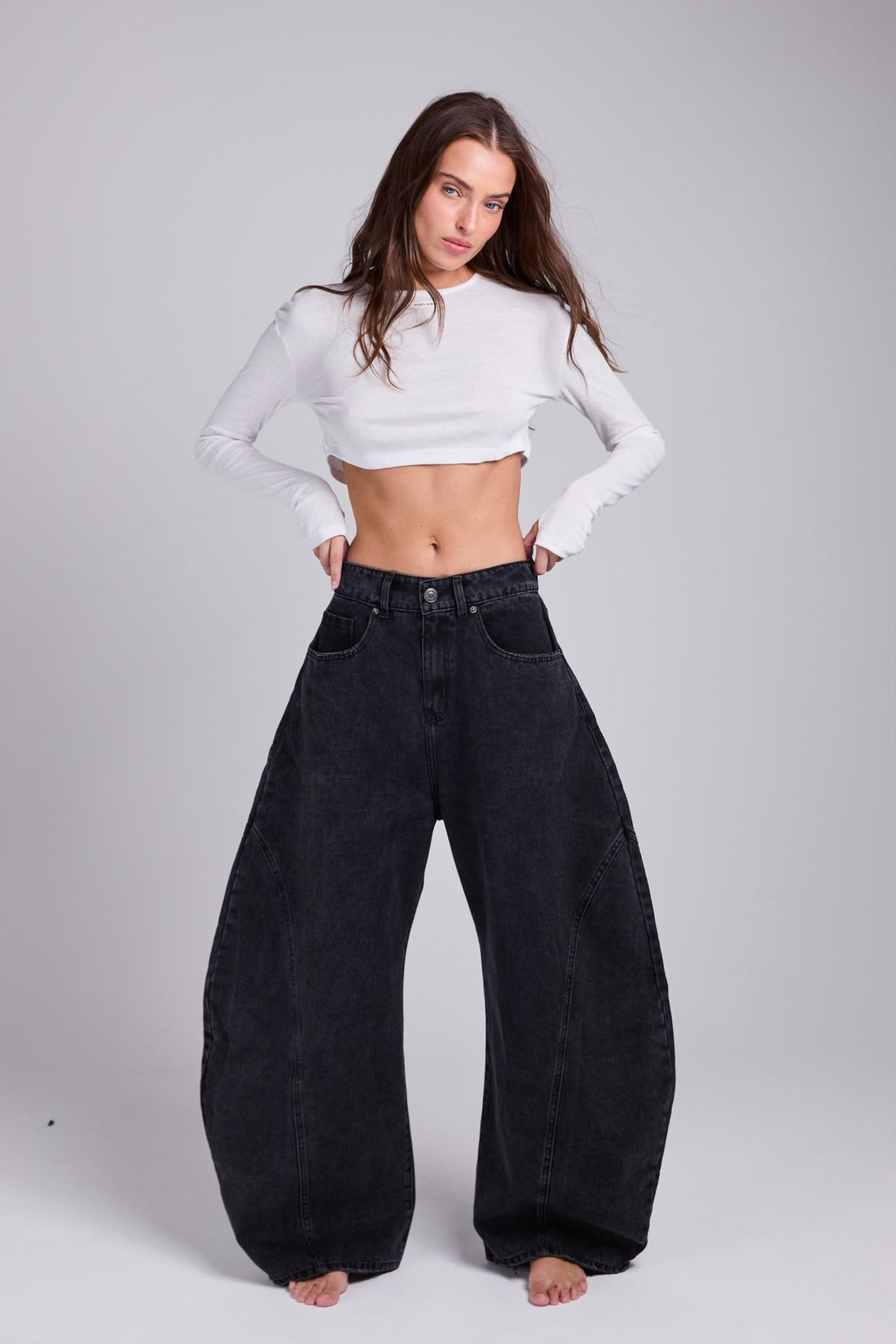 D16 - BAGGY DENIM - WASHED BLACK