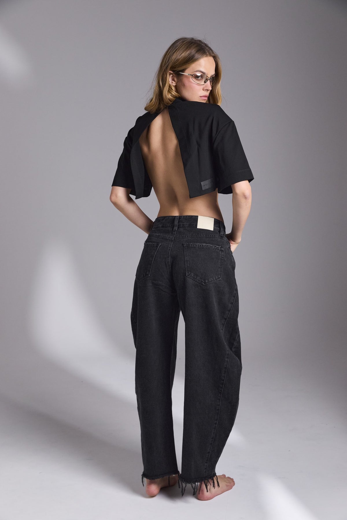 D18 - ANKLE DENIM - WASHED BLACK