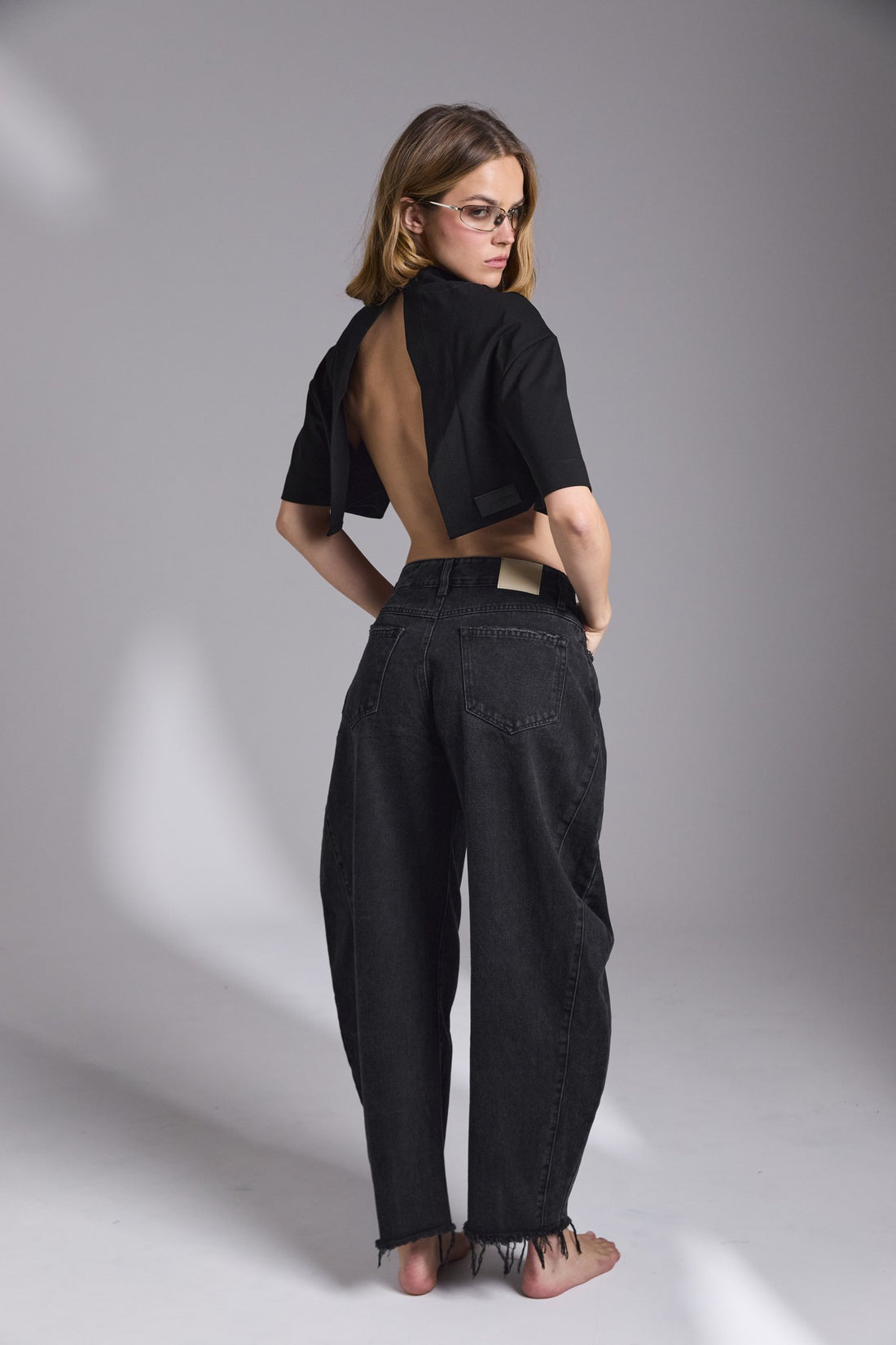 D18 - ANKLE DENIM - WASHED BLACK