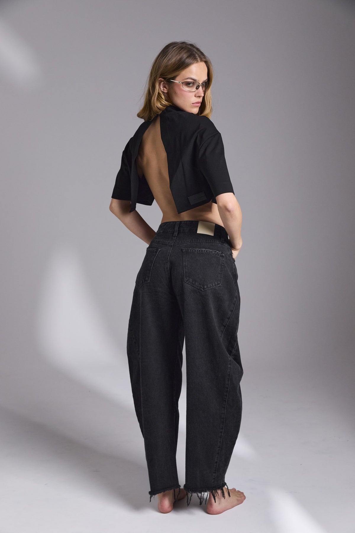 D18 - ANKLE DENIM - WASHED BLACK