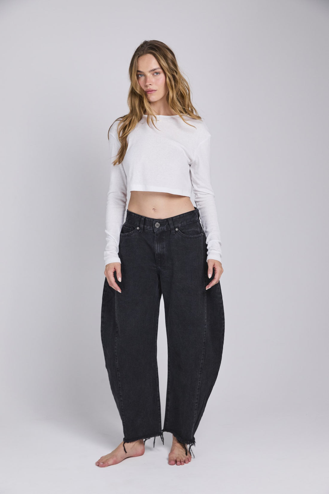 D18 - ANKLE DENIM - WASHED BLACK