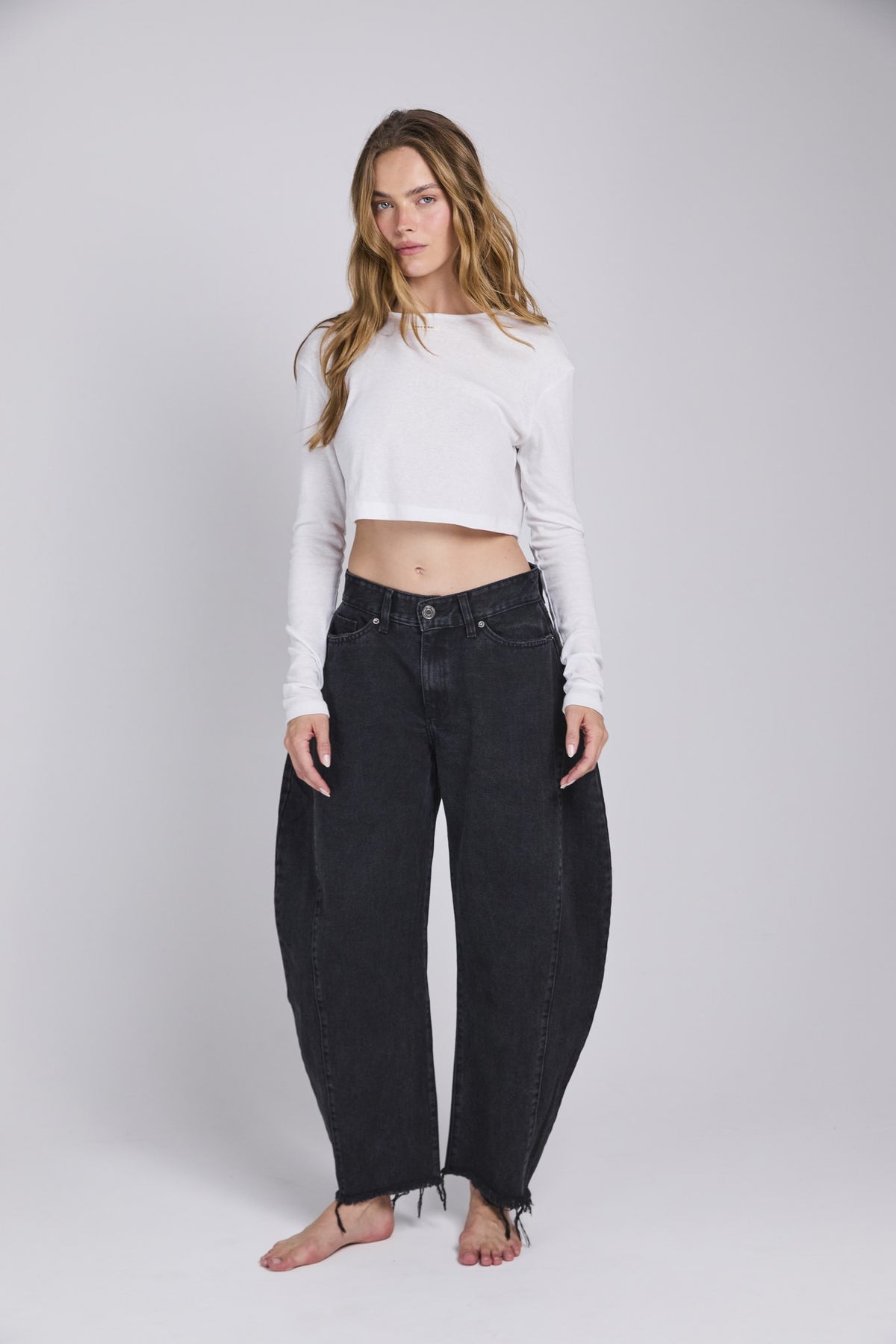 D18 - ANKLE DENIM - WASHED BLACK