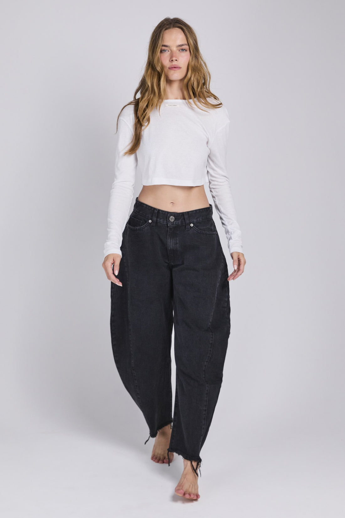 D18 - ANKLE DENIM - WASHED BLACK