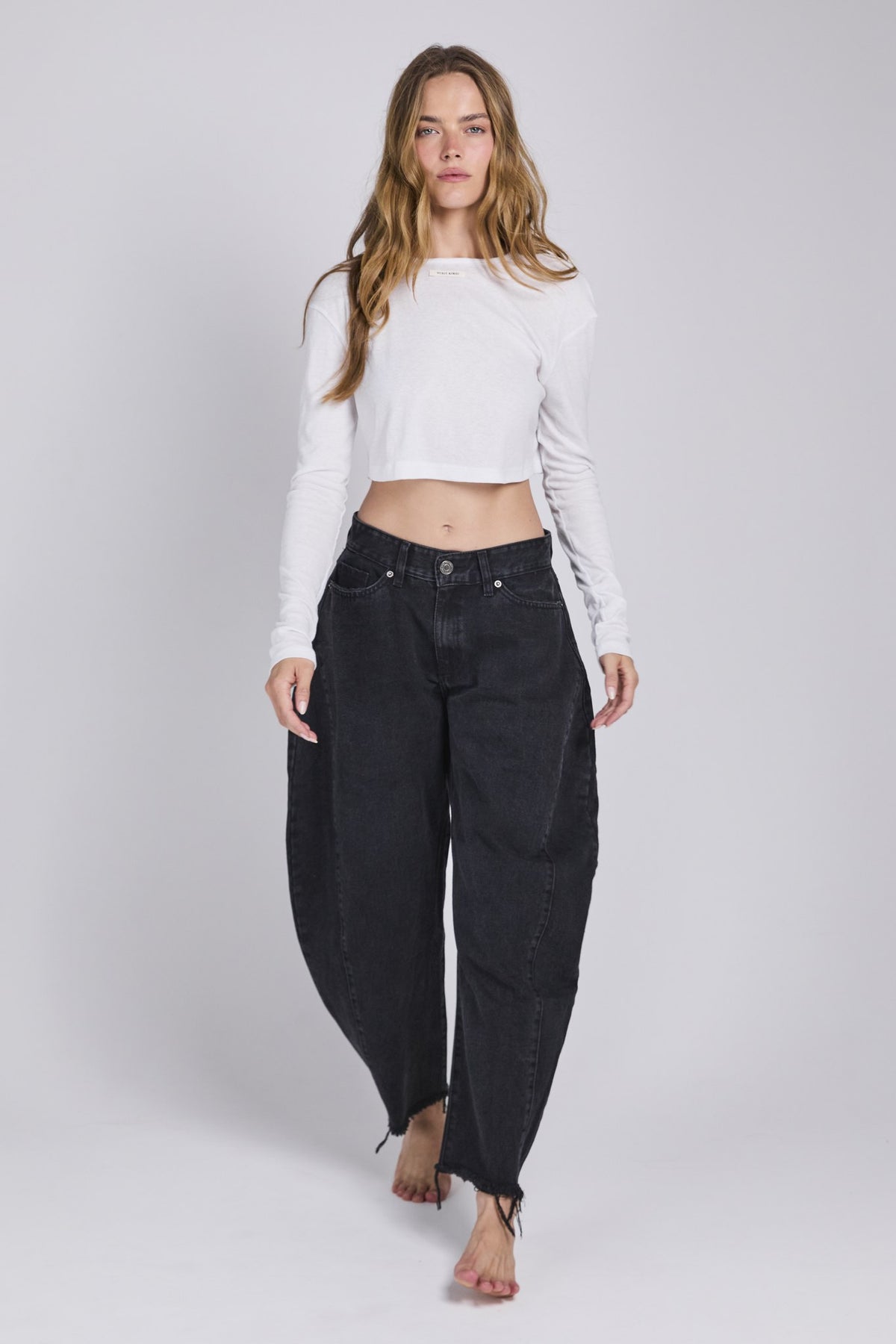 D18 - ANKLE DENIM - WASHED BLACK