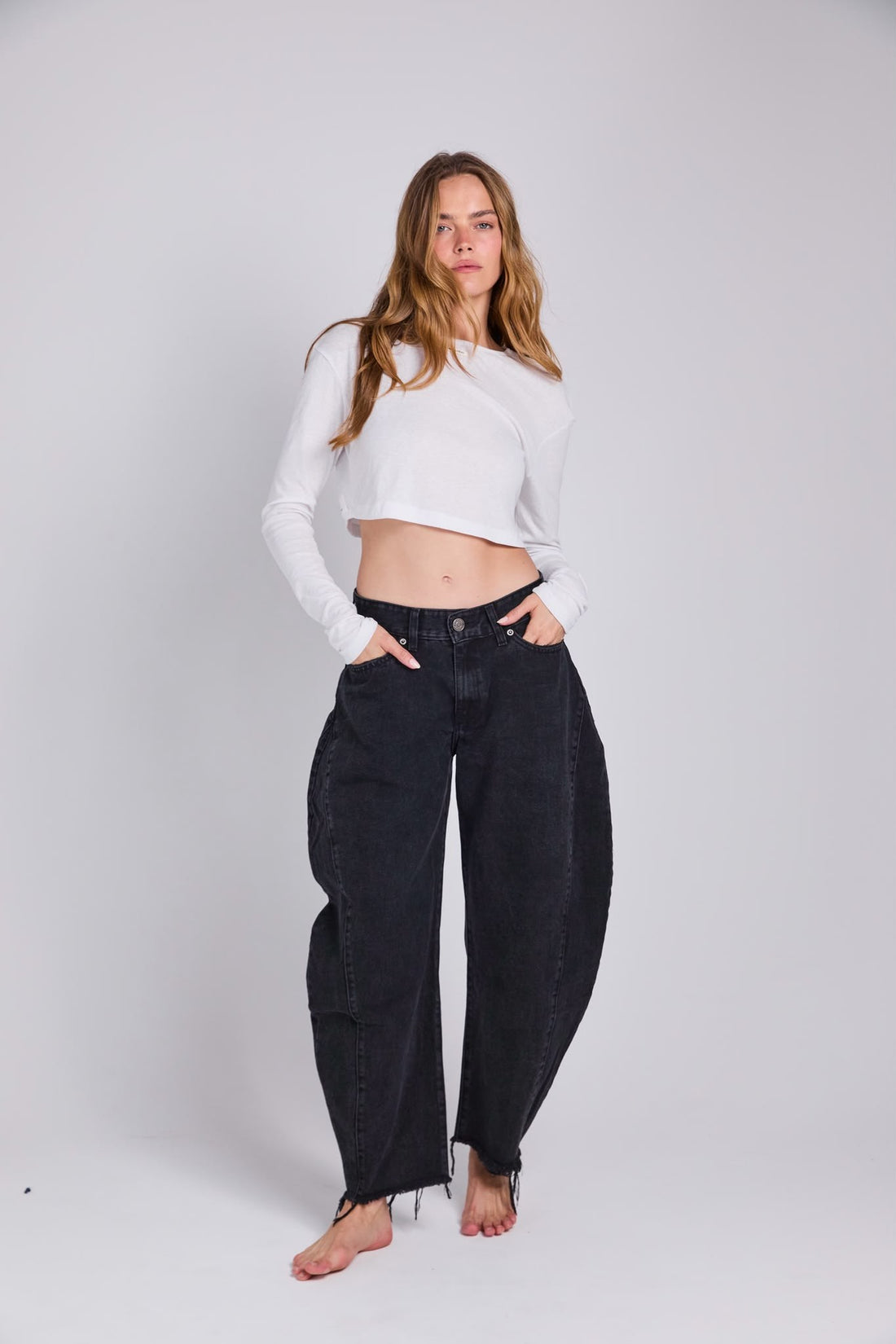 D18 - ANKLE DENIM - WASHED BLACK