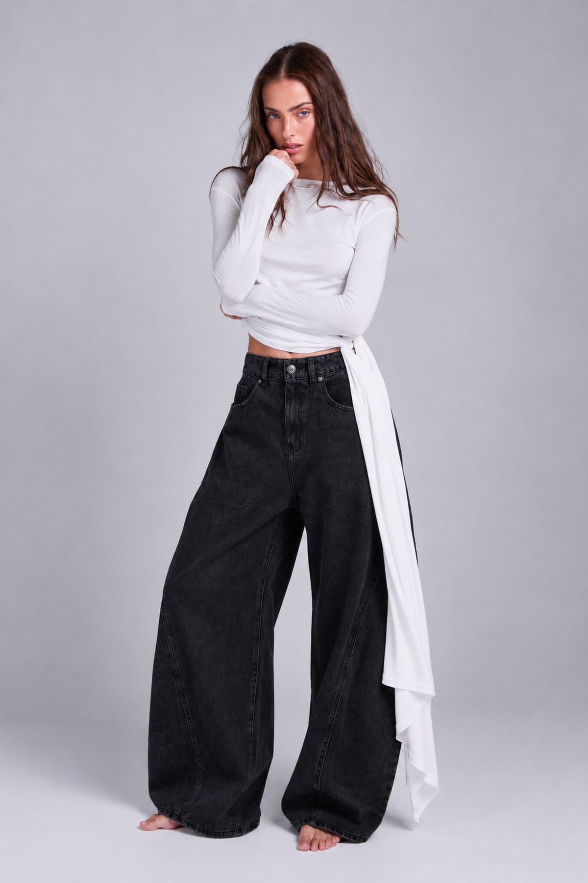 THE TIE TOP - WHITE