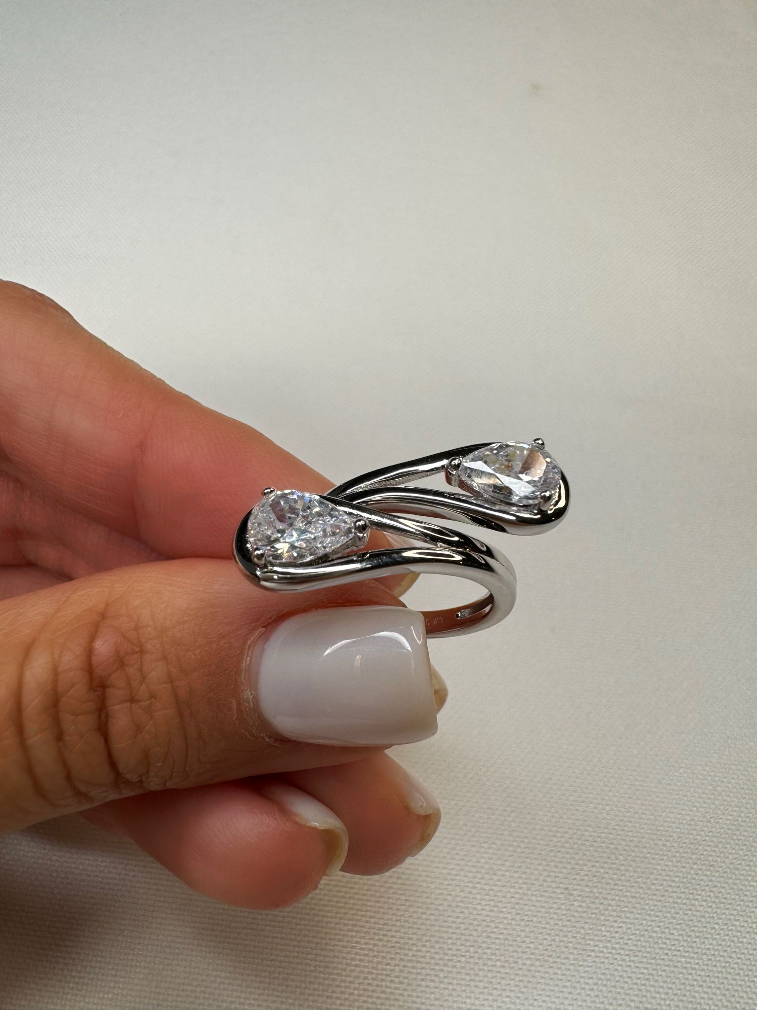 טבעת מסולסלת - כסוף