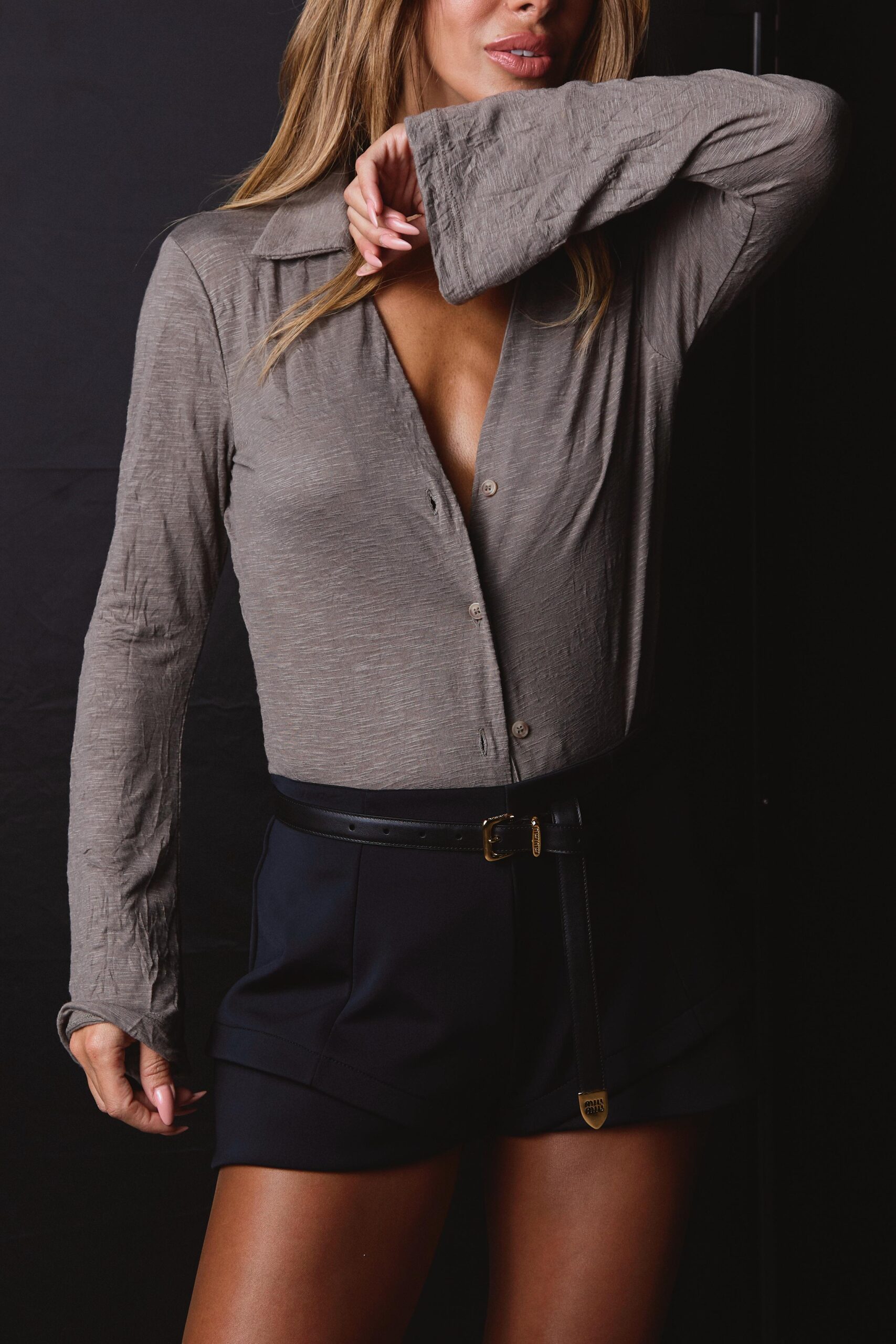 חולצת פביאנו - בז' ווש