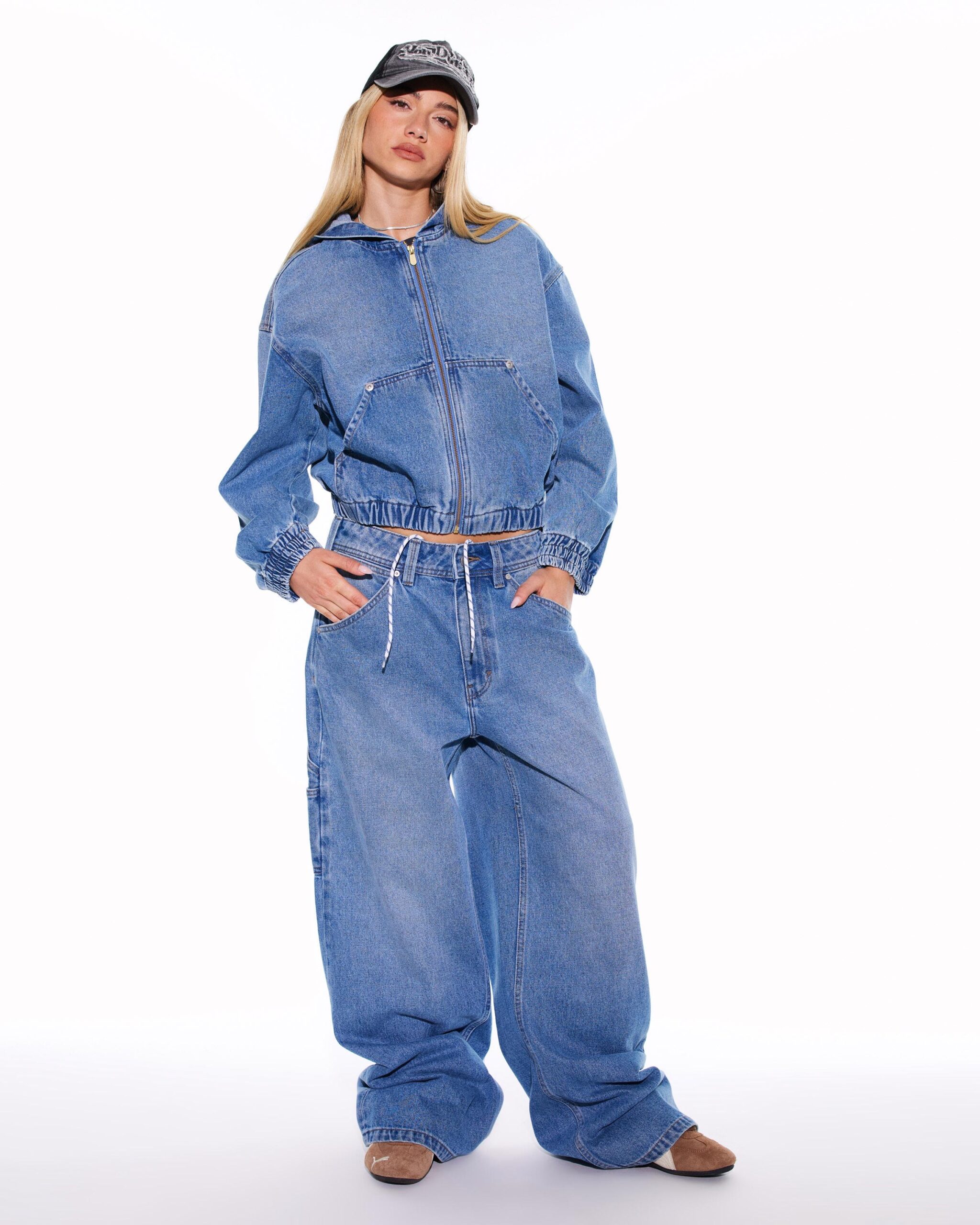 ג'ינס COLLECTION BALLOON בגזרה גבוהה