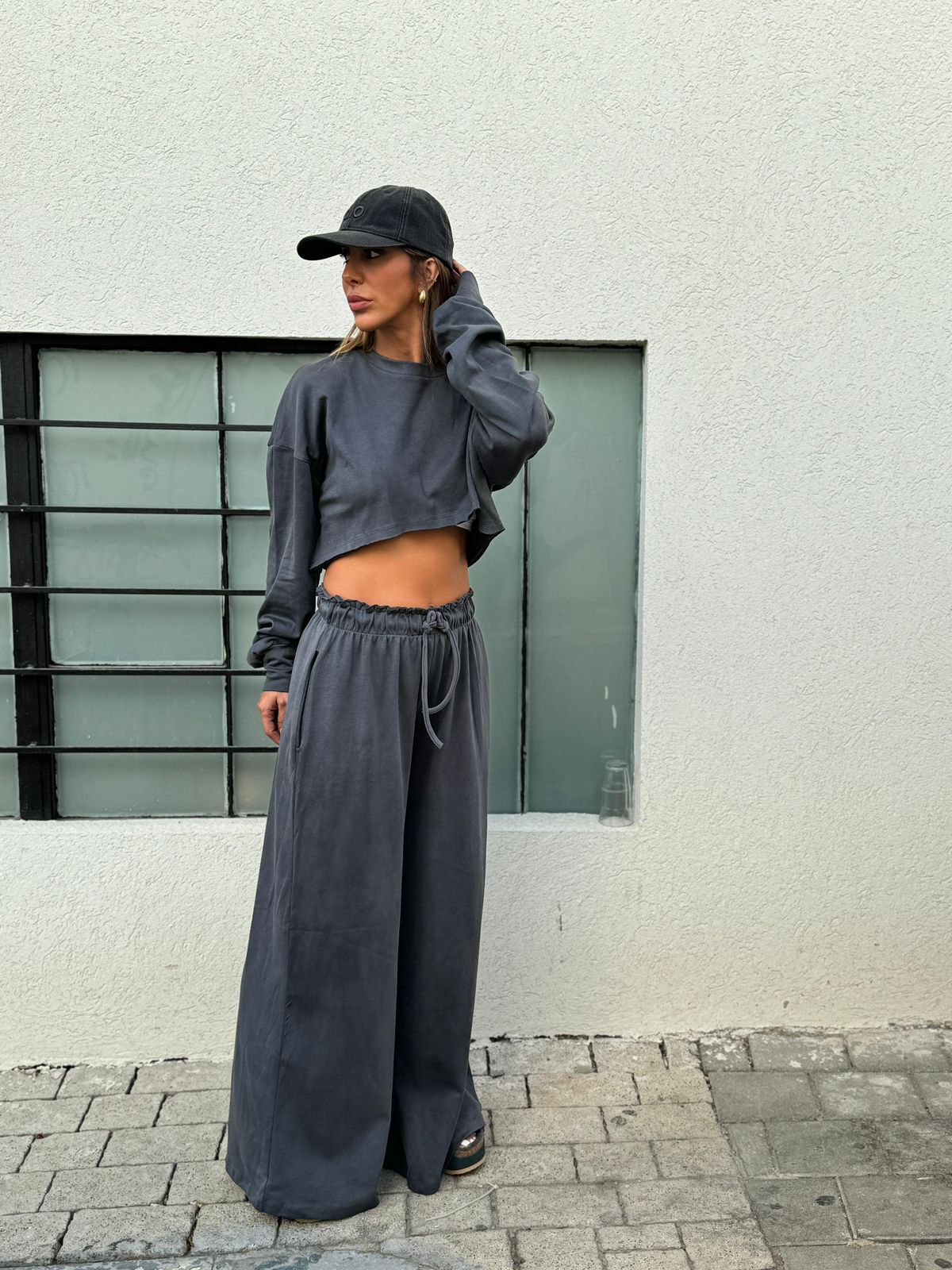 חליפת קלואי - אפור