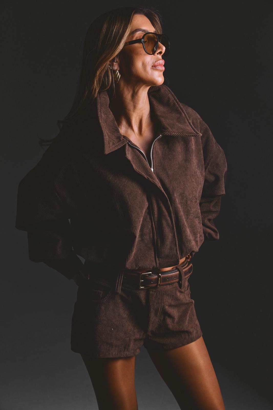 ג'קט בומבר Andrew – חום