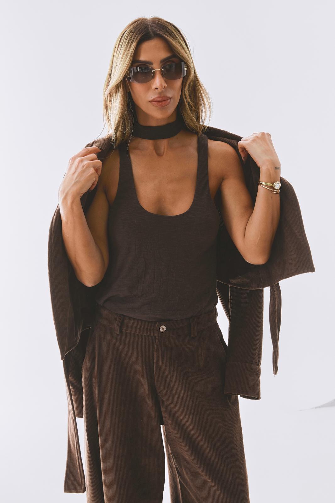 גופיית Serena - חום