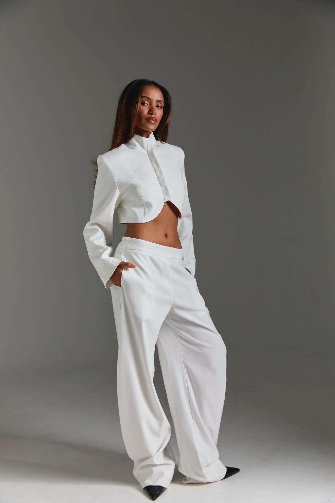 מכנס SHAWN - לבן PRE ORDER