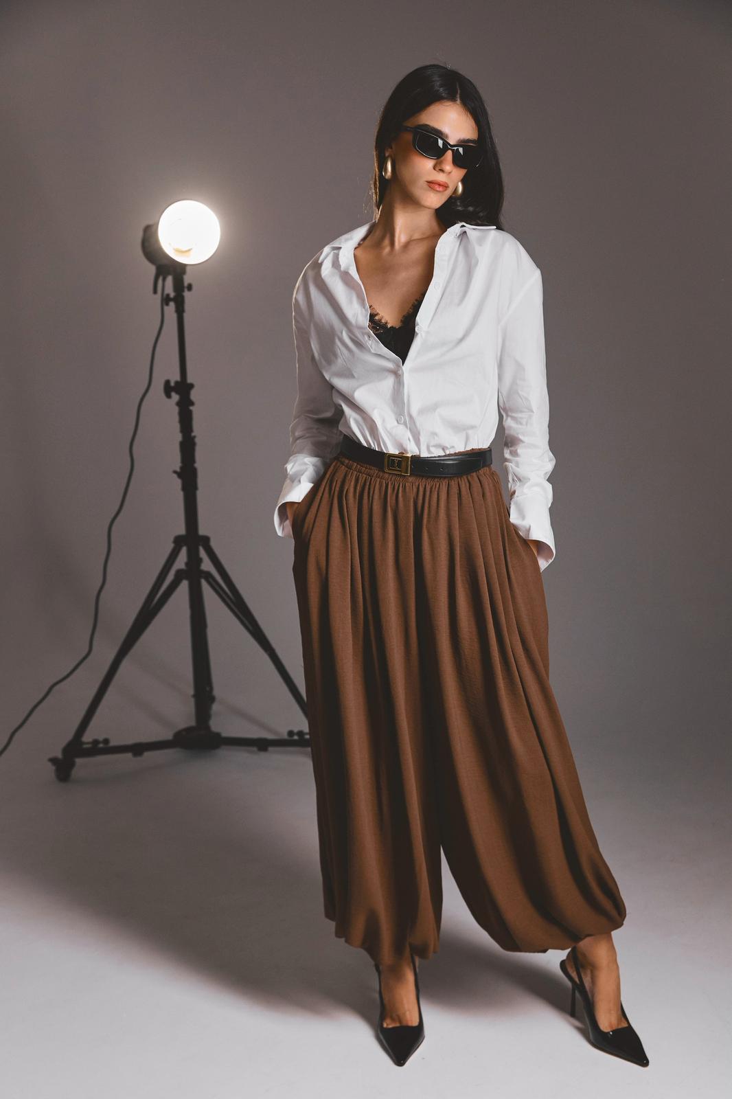 מכנס SEOUL -חום