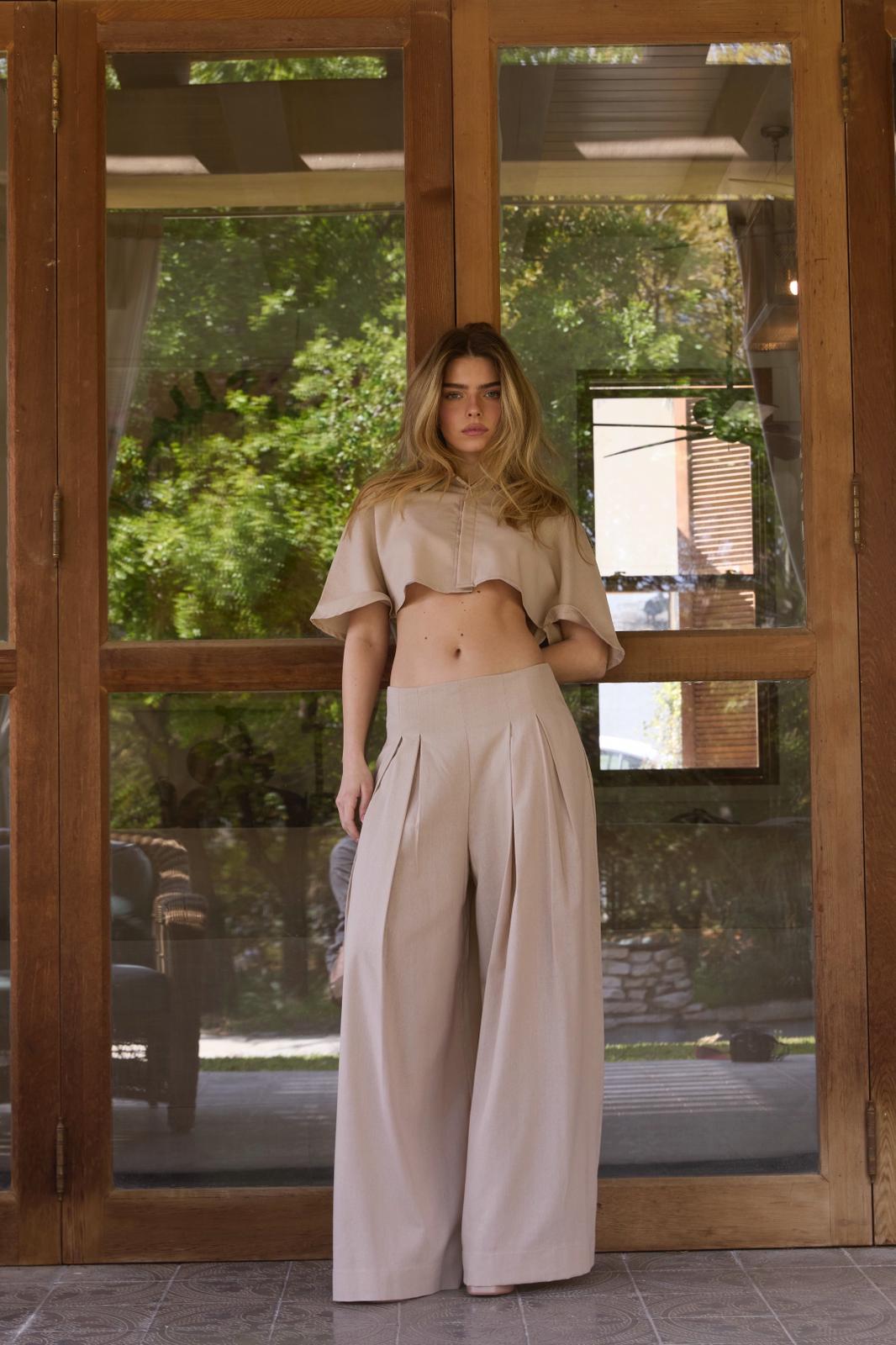 מכנס BIANCA - קאמל