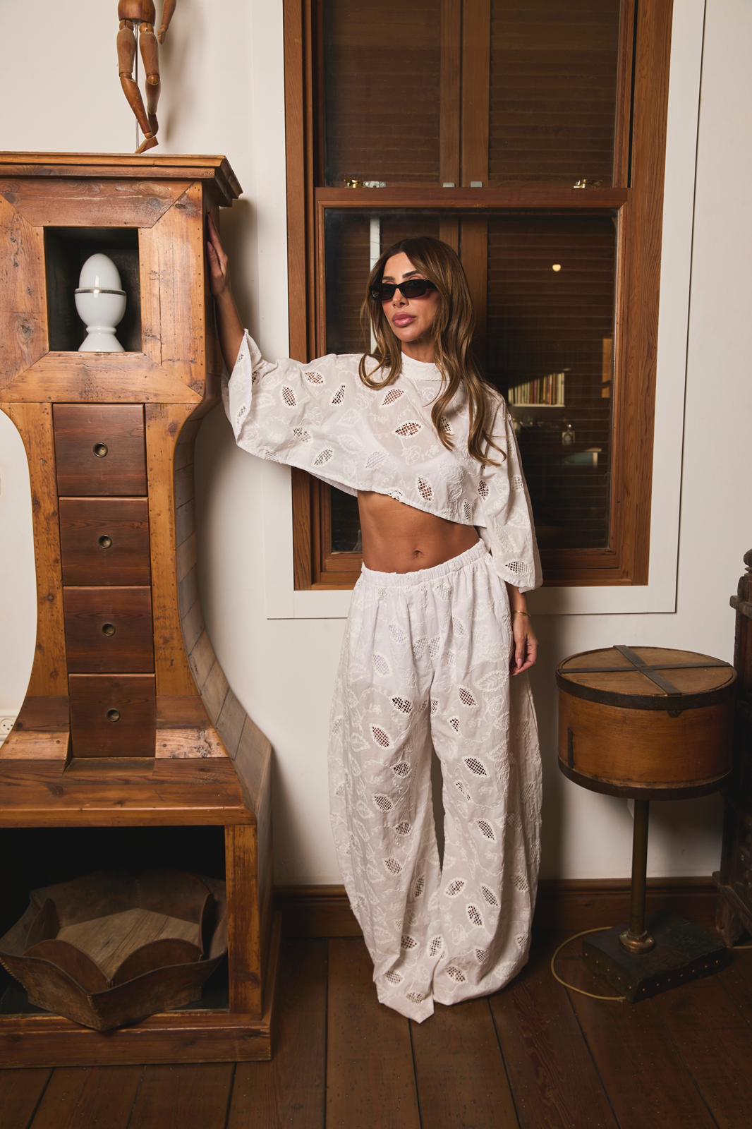 מכנס AIDEN - לבן